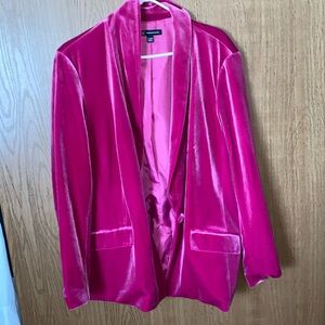 INC Womens Velvet Blazer